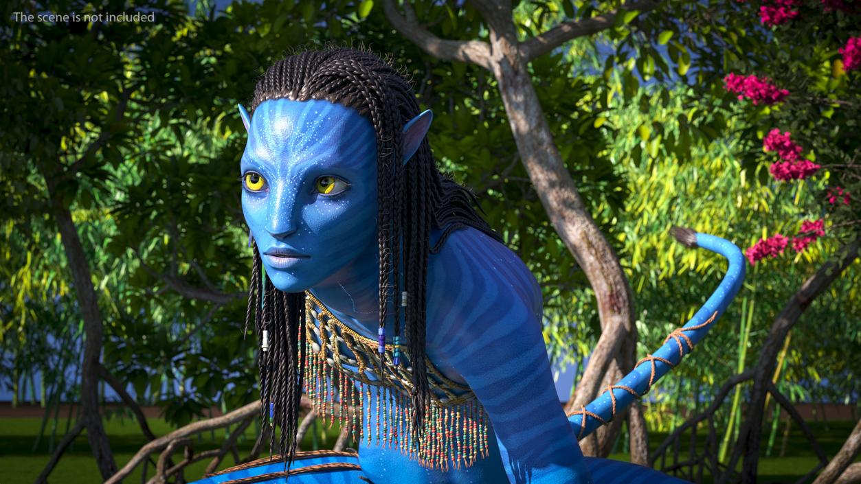 3D model Neytiri Avatar Rigged for Maya