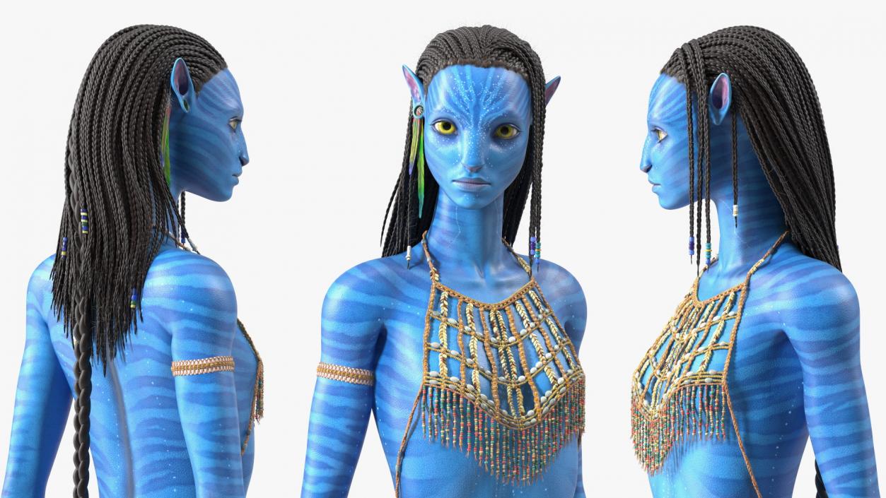 3D model Neytiri Avatar Rigged for Maya