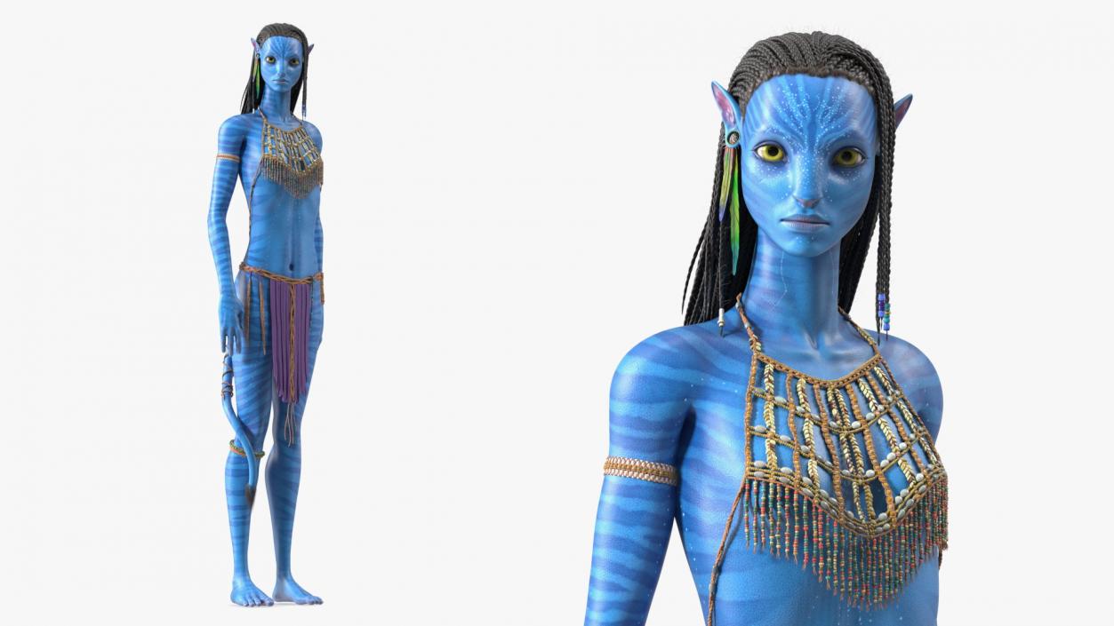 3D model Neytiri Avatar Rigged for Maya