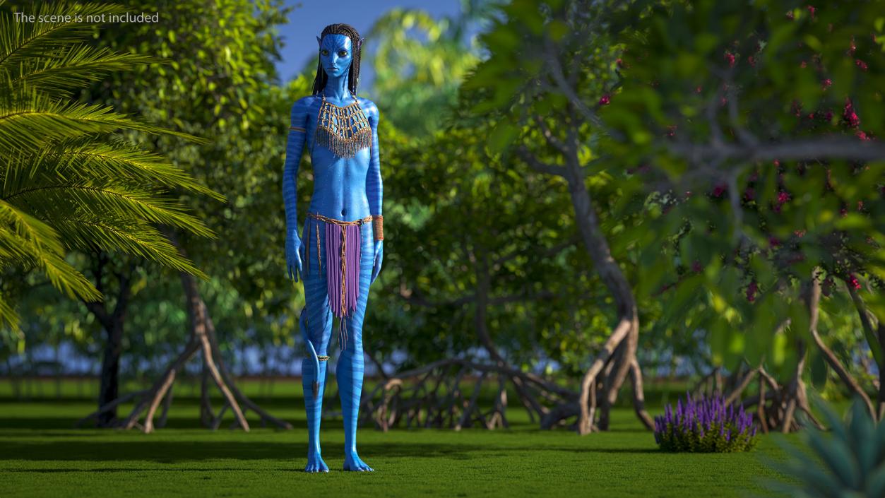 3D model Neytiri Avatar Rigged for Maya