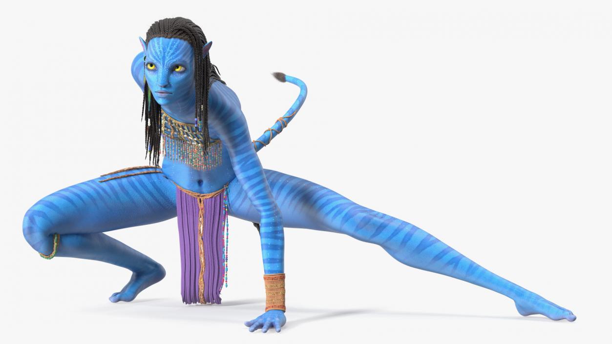 3D model Neytiri Avatar Rigged for Maya