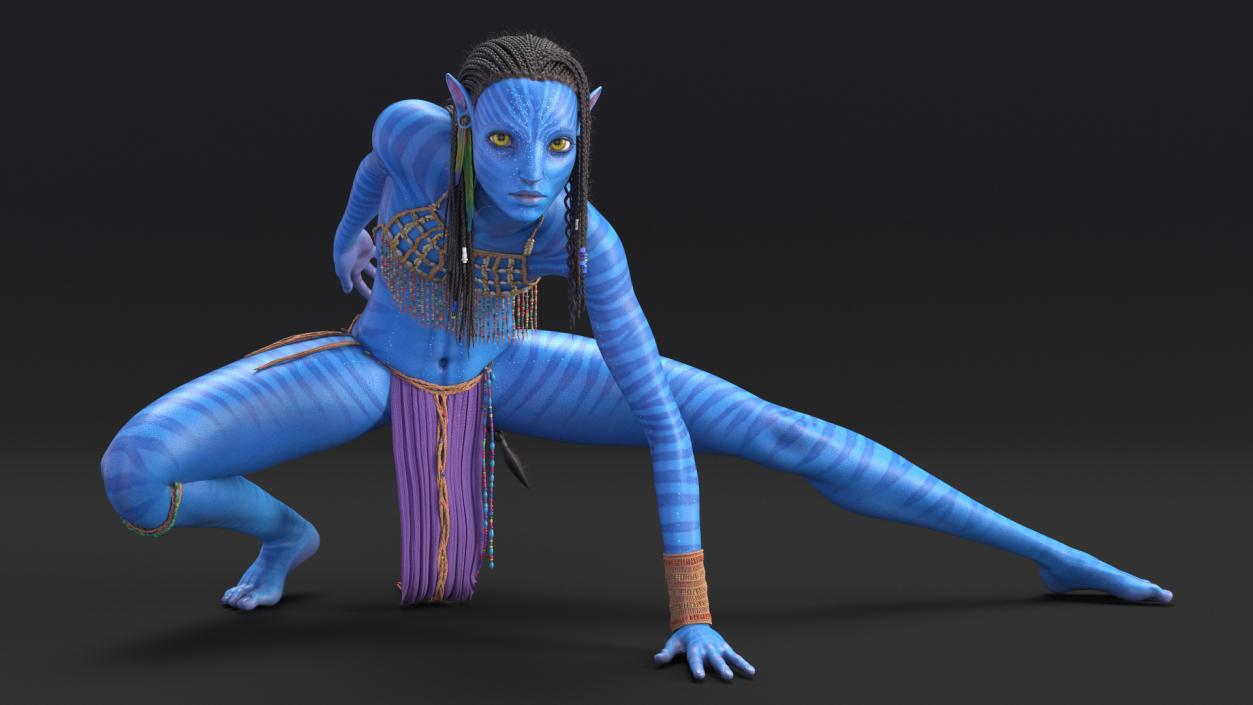 3D model Neytiri Avatar Rigged for Maya