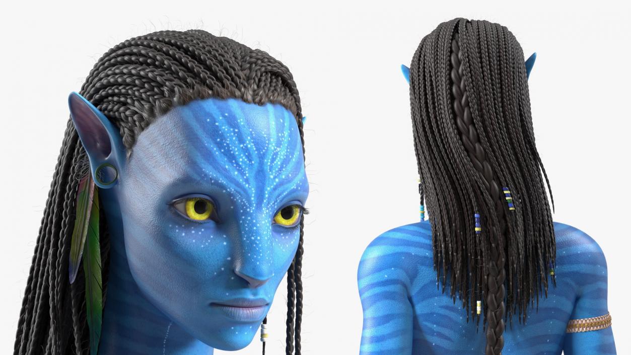 3D model Neytiri Avatar Rigged for Maya