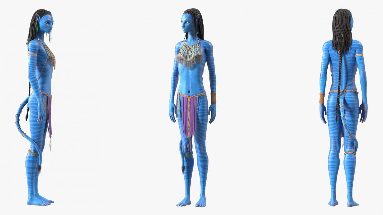 3D model Neytiri Avatar Rigged for Maya