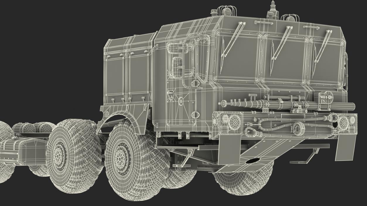 3D MZKT-7930 Astrolog Army 8x8 Transporter Rigged