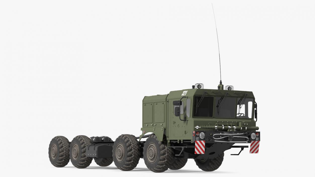 3D MZKT-7930 Astrolog Army 8x8 Transporter Rigged