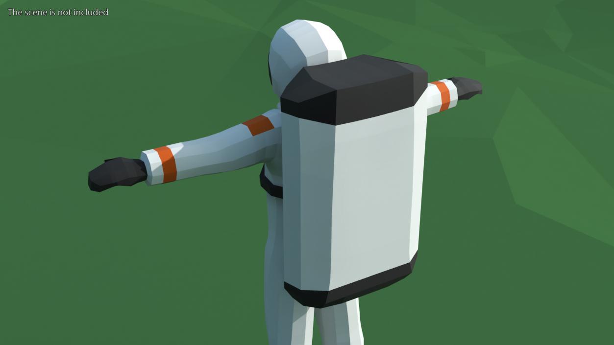 3D model Astronaut Low Poly Rigged