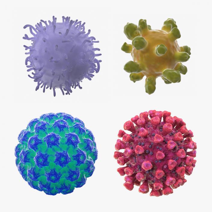 3D Human Viruses Collection 2