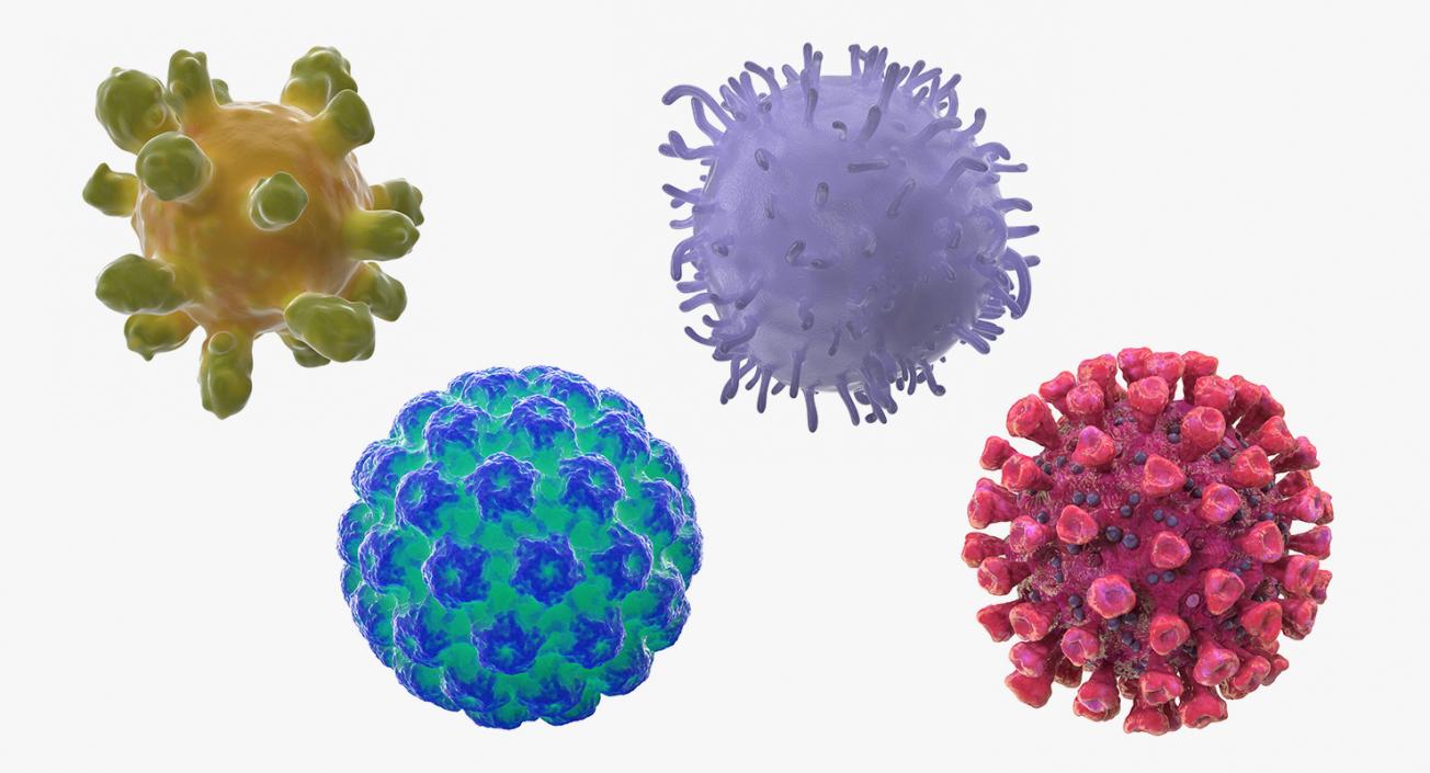 3D Human Viruses Collection 2