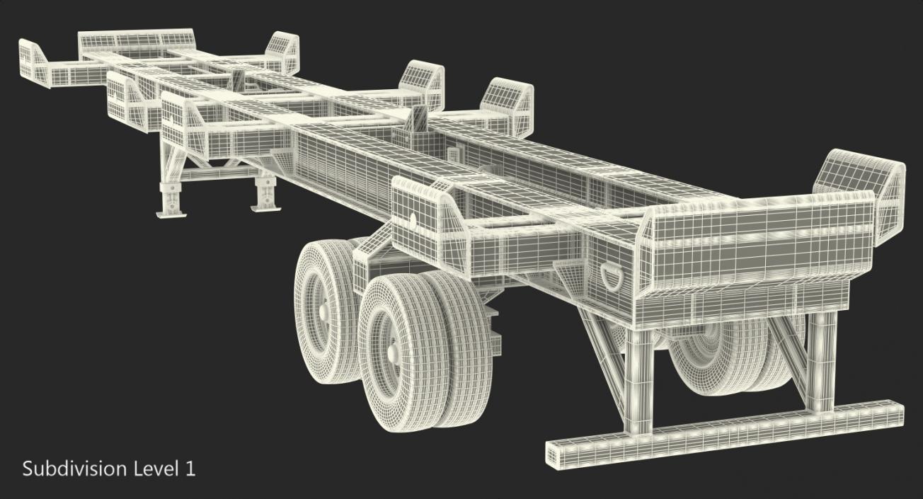 3D Seacom Terminal Chassis for ISO Container