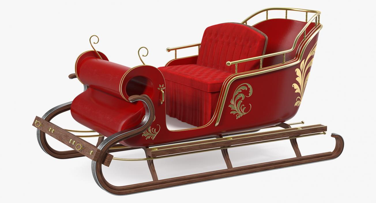 Santa Sleigh 3D