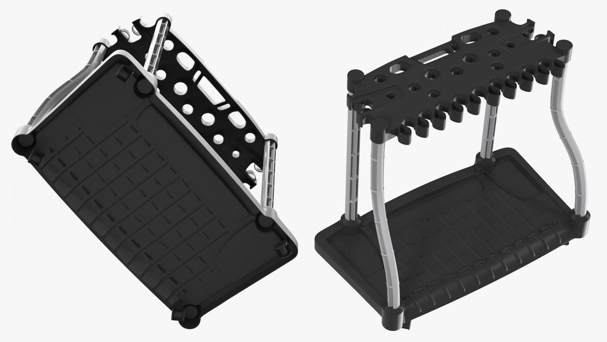 Garden Tool Tower Rack 3D