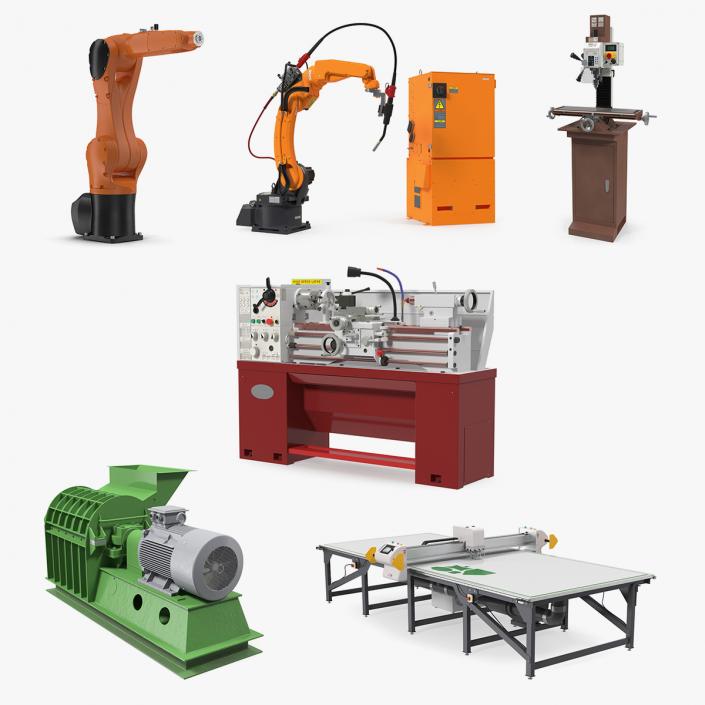 3D model Factory Equipment 3D Models Collection 2