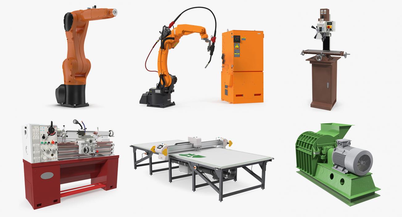 3D model Factory Equipment 3D Models Collection 2