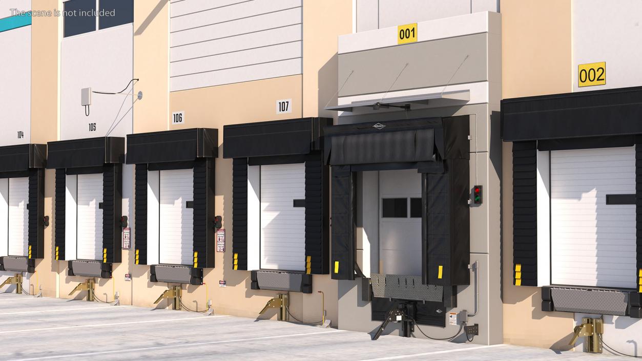 Loading Dock Bay with Roll-Up Door 3D model