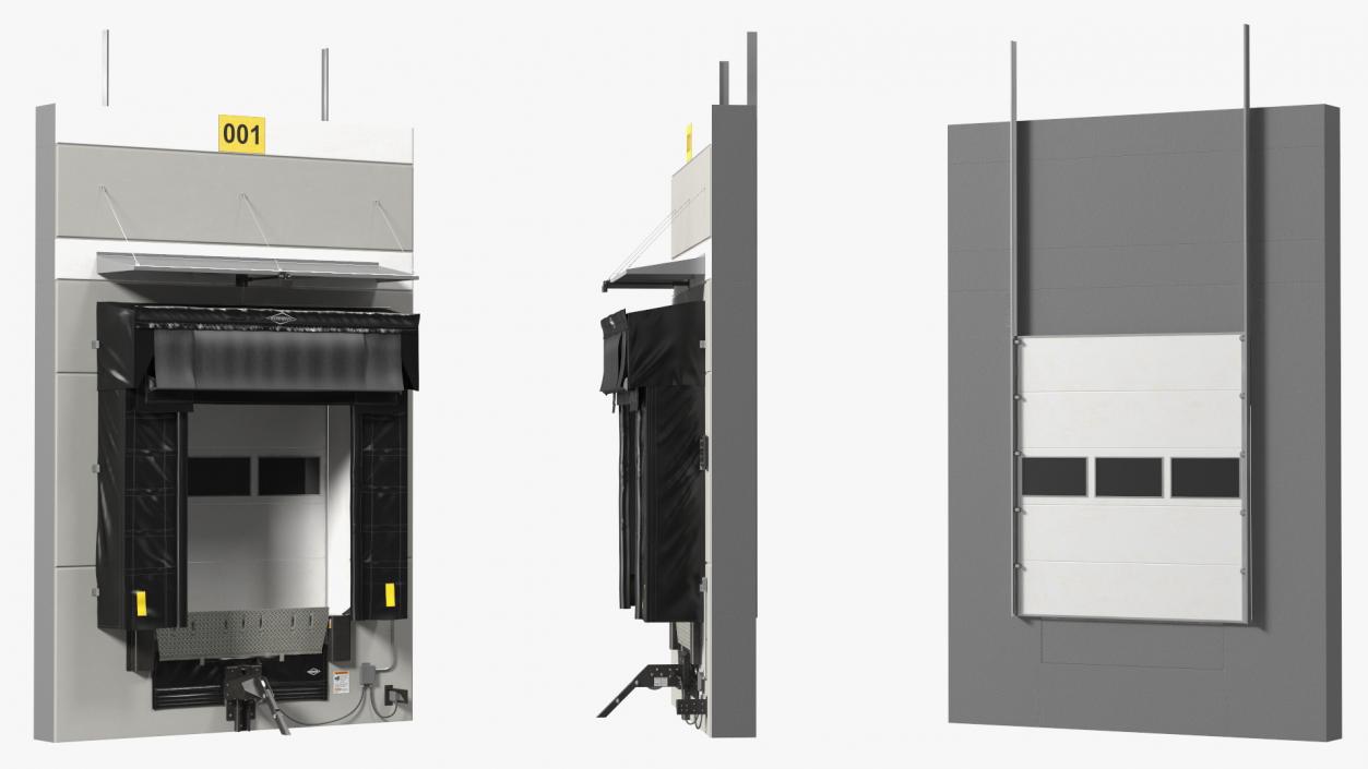 Loading Dock Bay with Roll-Up Door 3D model