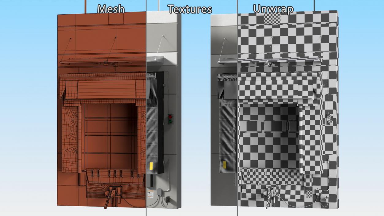 Loading Dock Bay with Roll-Up Door 3D model