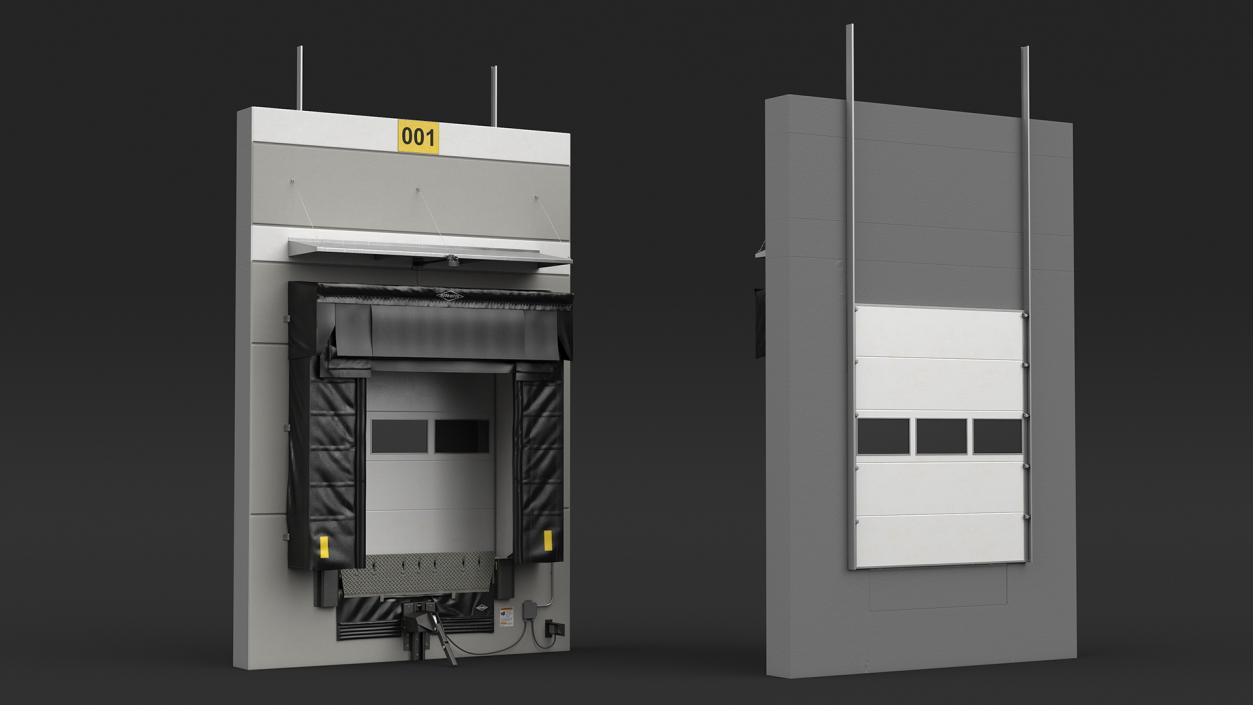 Loading Dock Bay with Roll-Up Door 3D model