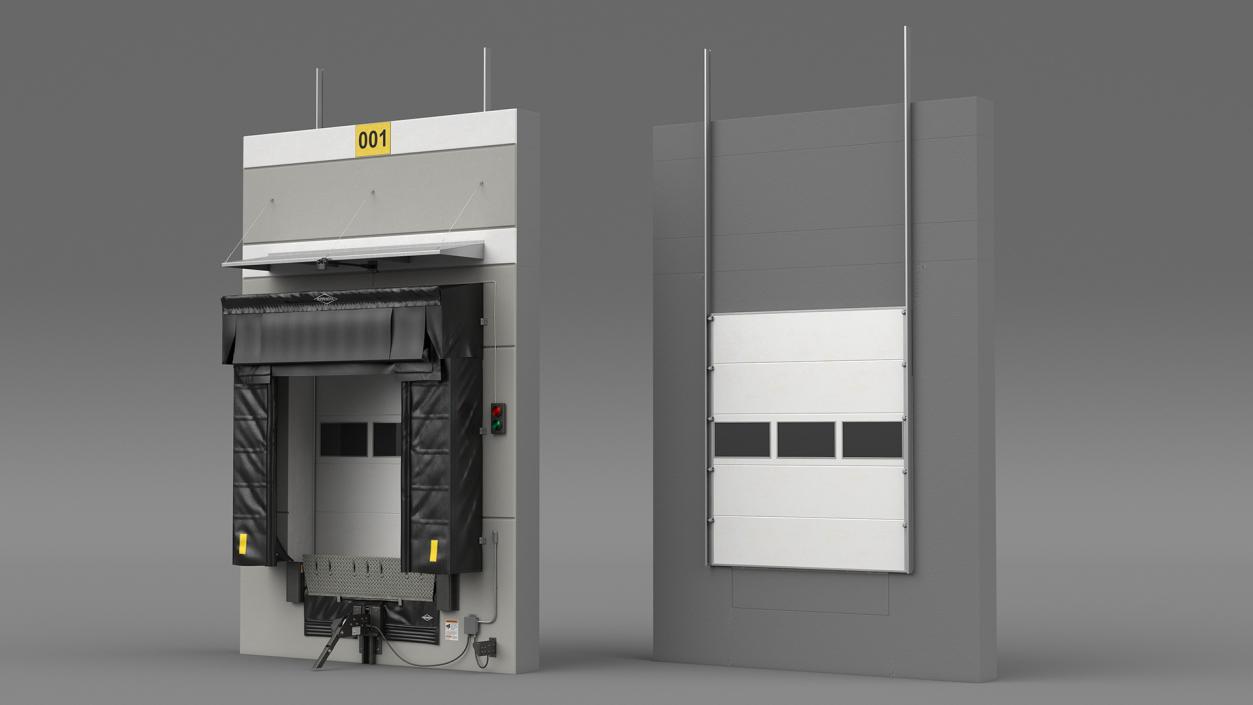 Loading Dock Bay with Roll-Up Door 3D model