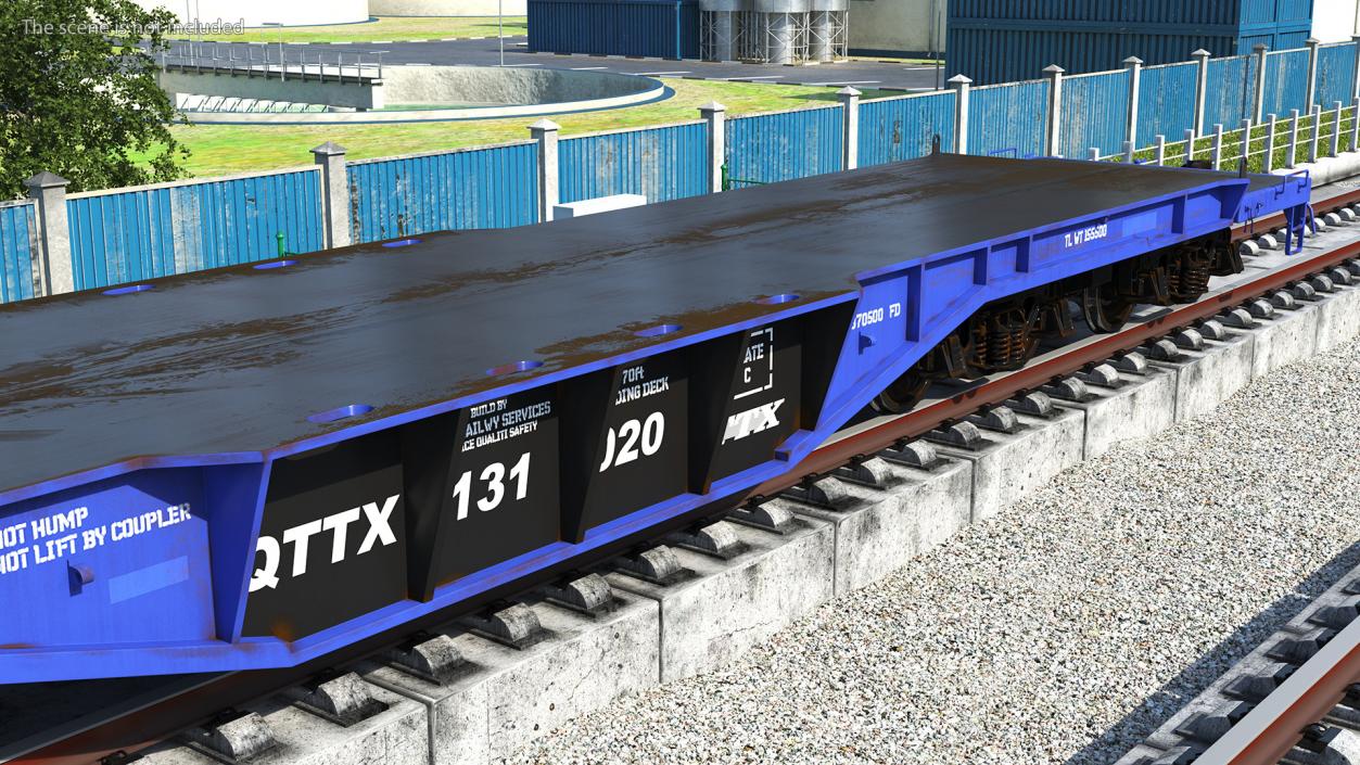 3D Heavy Duty Flatcar(1)