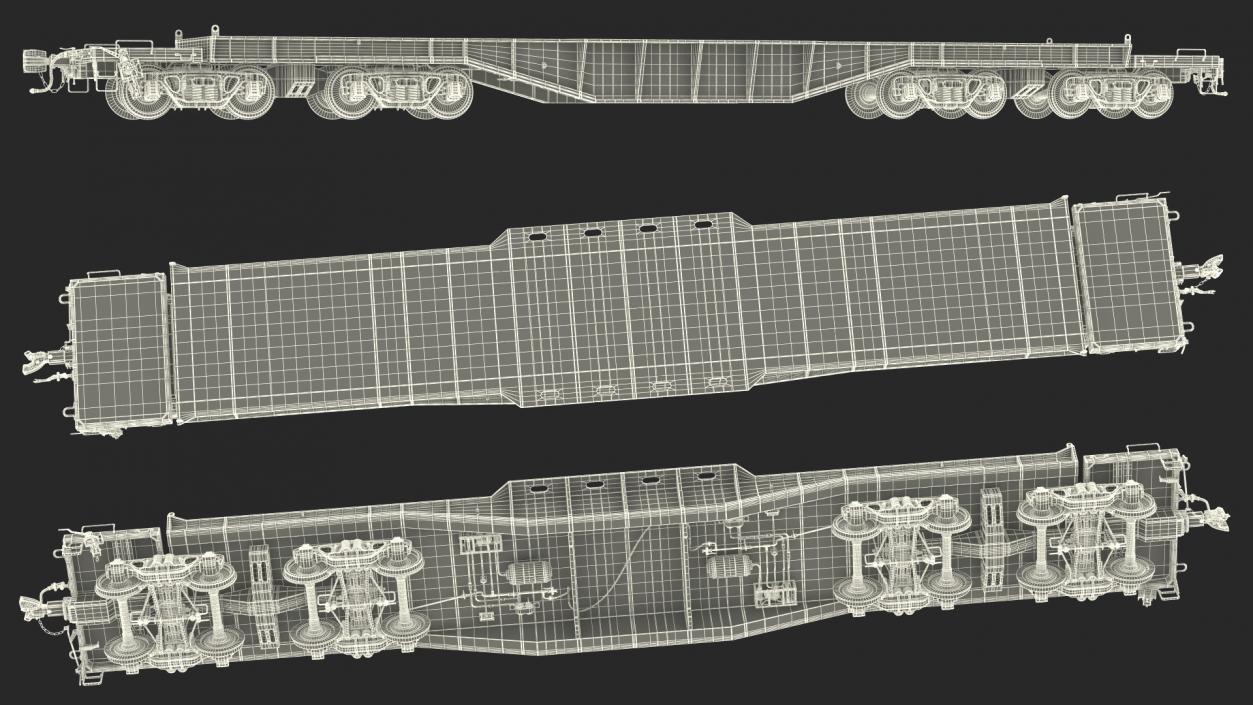 3D Heavy Duty Flatcar(1)