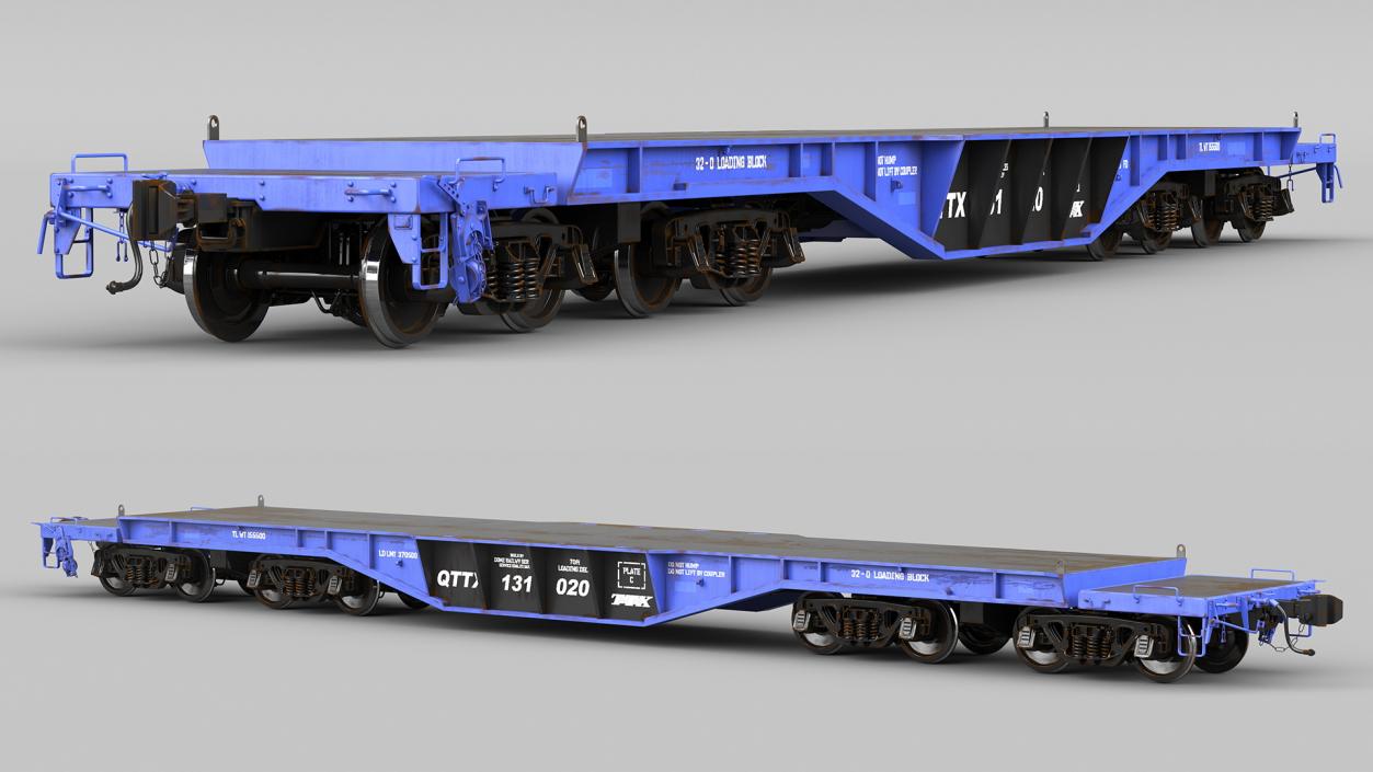 3D Heavy Duty Flatcar(1)