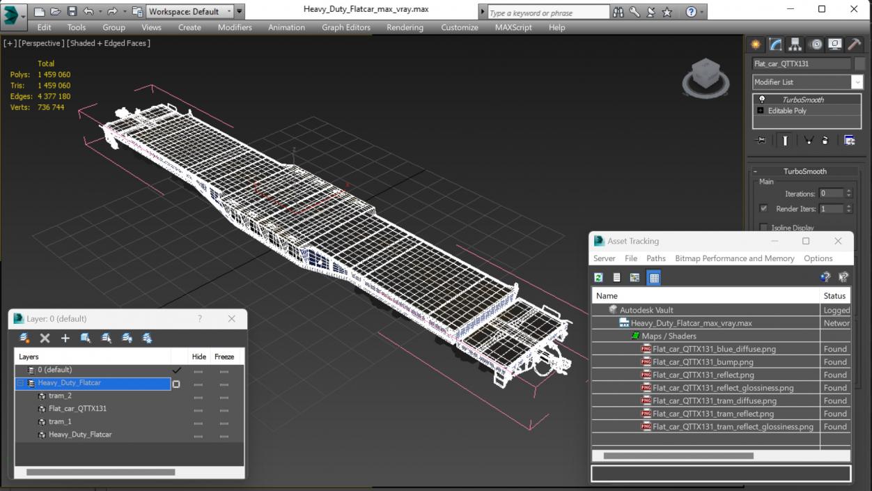 3D Heavy Duty Flatcar(1)