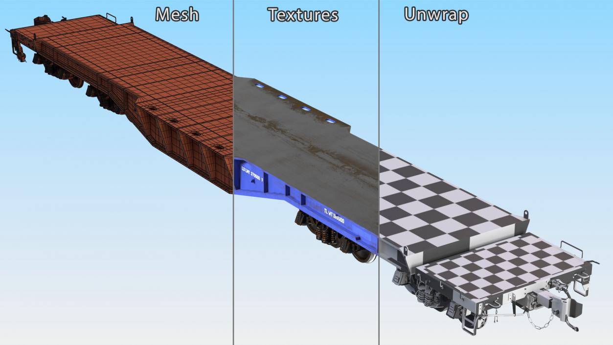 3D Heavy Duty Flatcar(1)