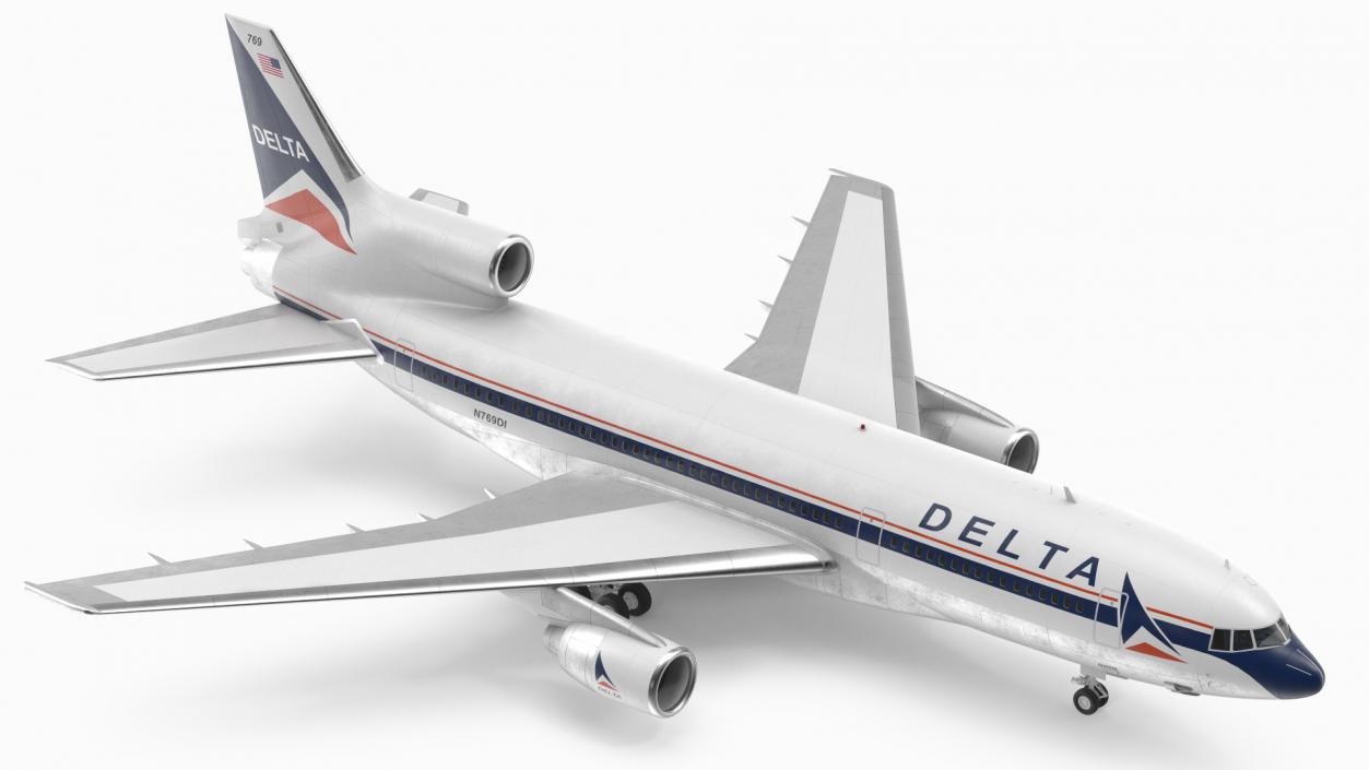 Delta Air Lines Lockheed L-1011 TriStar 3D model