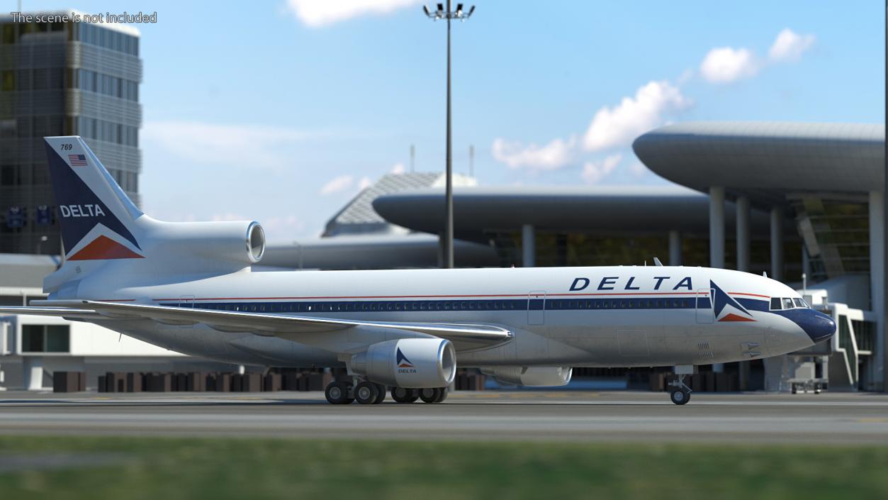 Delta Air Lines Lockheed L-1011 TriStar 3D model