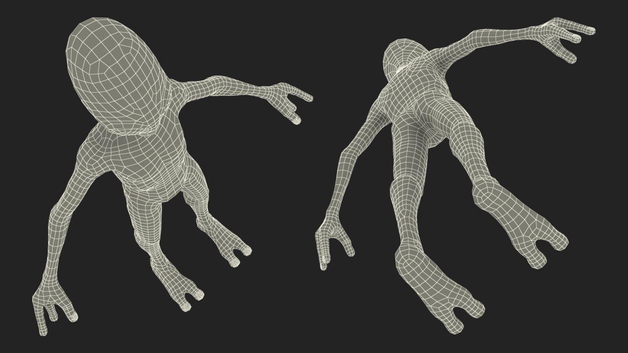 Extraterrestrial Alien Rigged 3D model