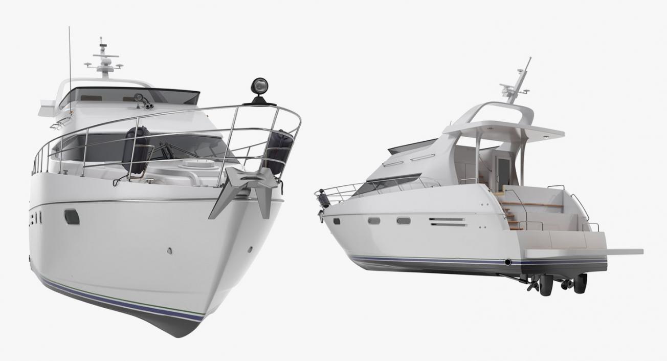 3D model Motor Yachts Collection 3