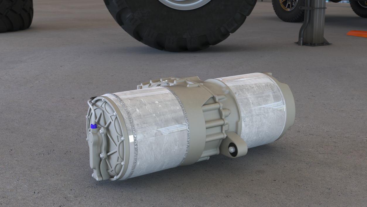 3D Car Electric Motor model