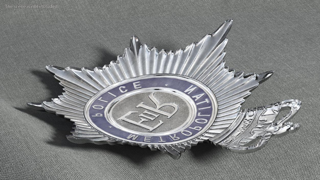 3D British Metropolitan Police Badge model