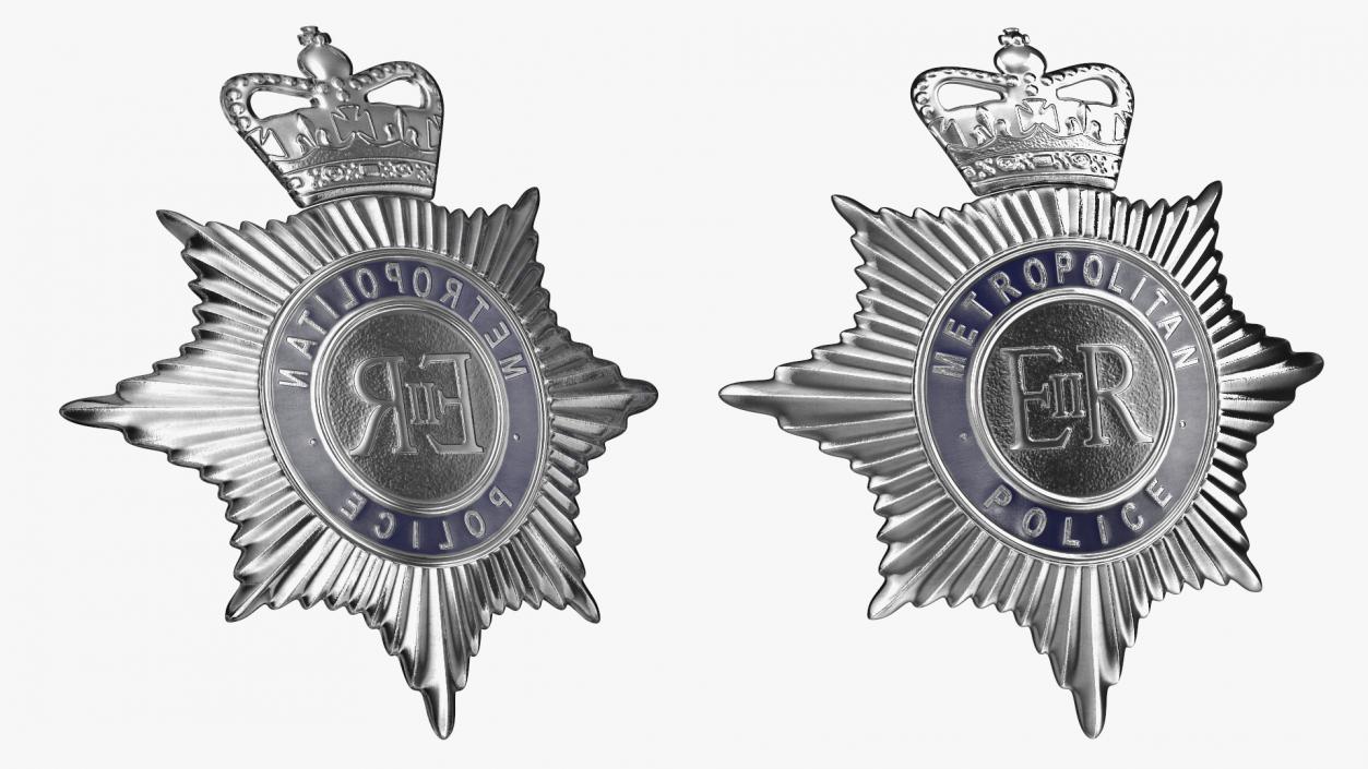 3D British Metropolitan Police Badge model