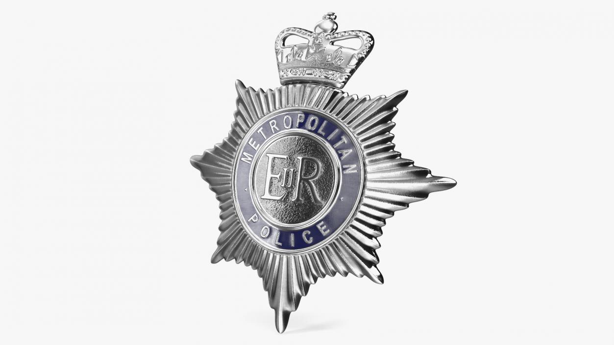 3D British Metropolitan Police Badge model