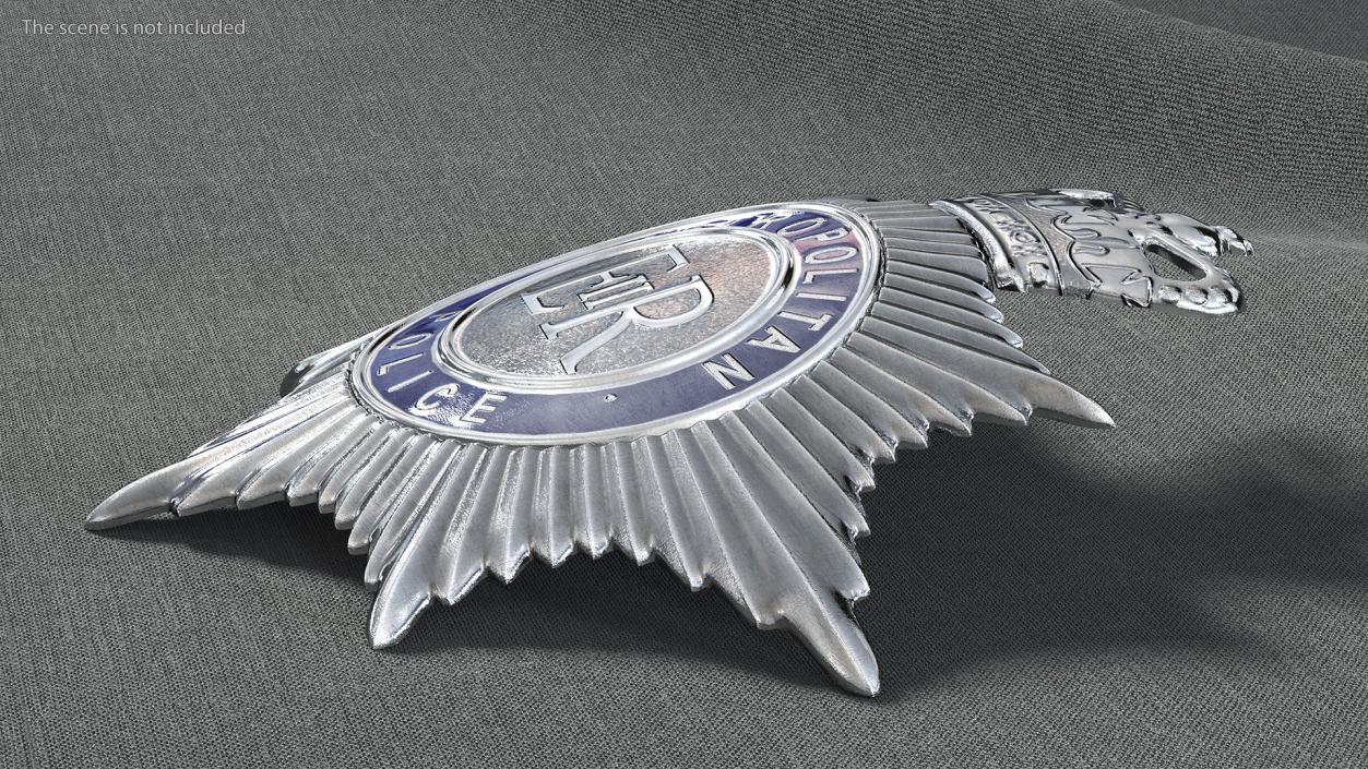 3D British Metropolitan Police Badge model