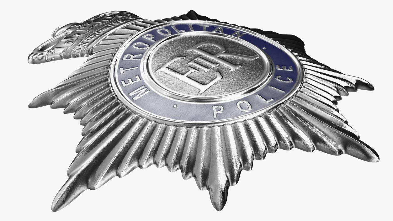 3D British Metropolitan Police Badge model