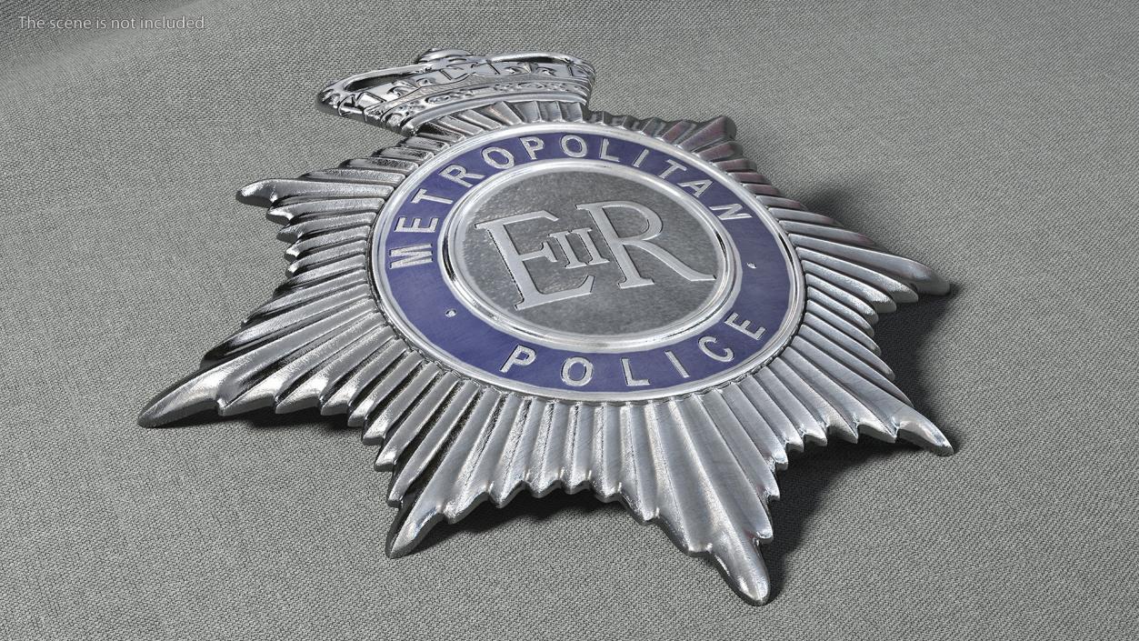 3D British Metropolitan Police Badge model