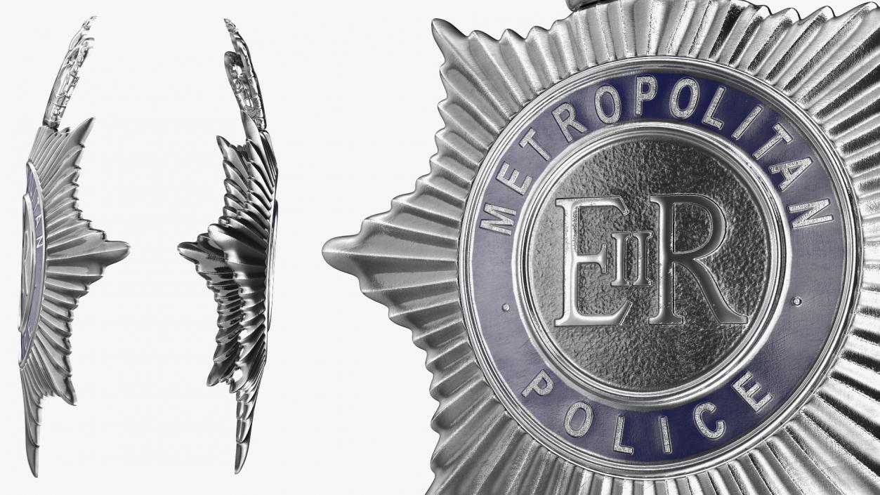 3D British Metropolitan Police Badge model