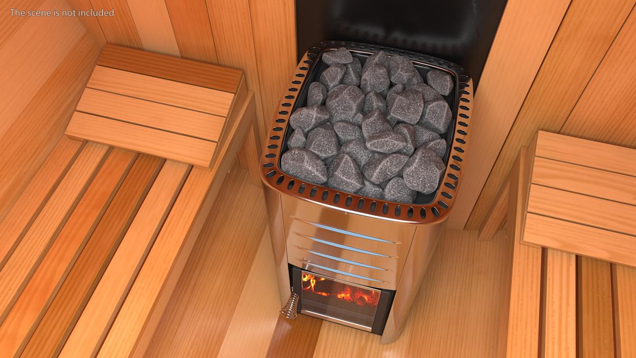 3D model Wood Burning Sauna Heater