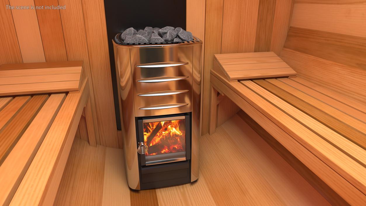 3D model Wood Burning Sauna Heater