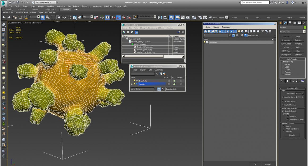 3D Measles Virus model