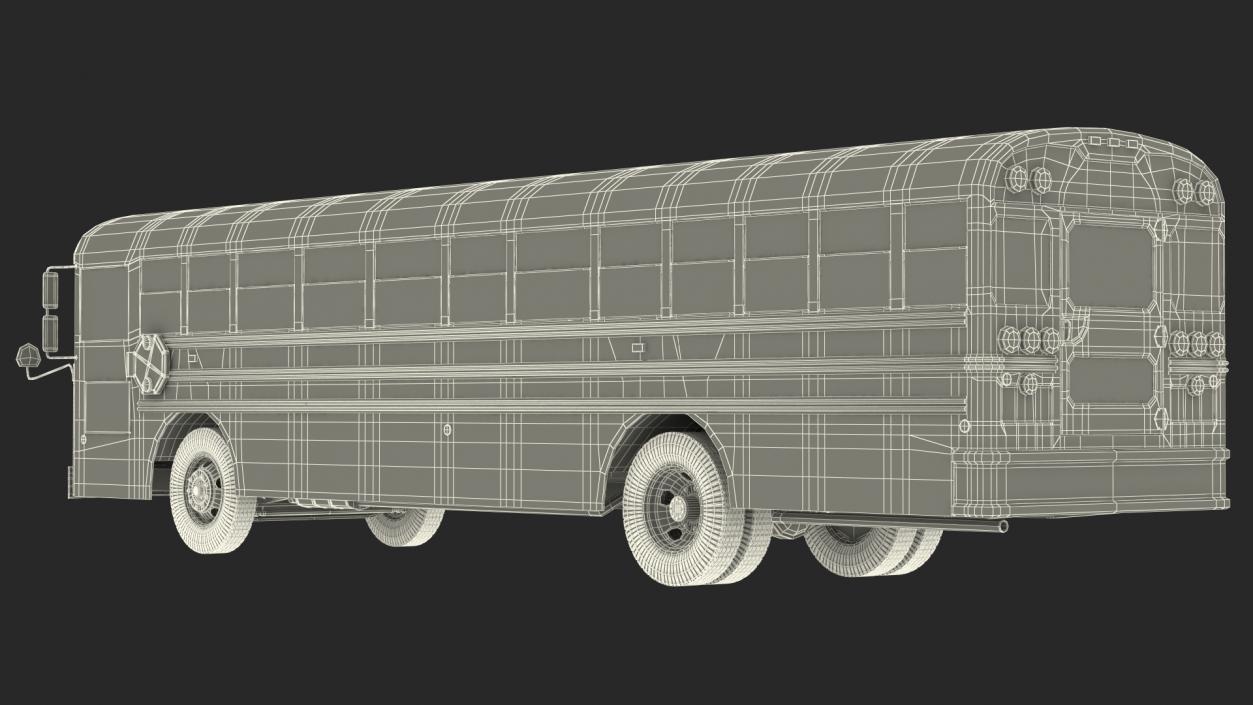 Blue Bird TX3 School Bus 3D model