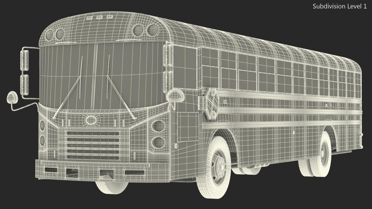 Blue Bird TX3 School Bus 3D model