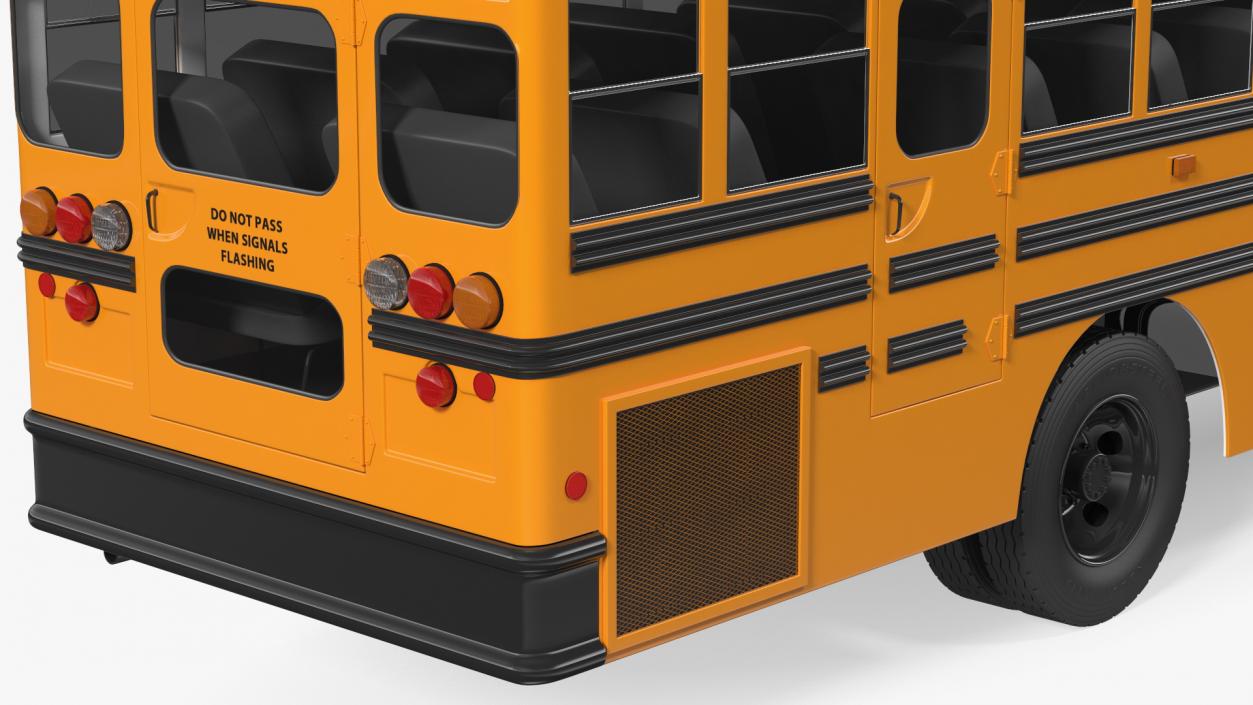 Blue Bird TX3 School Bus 3D model