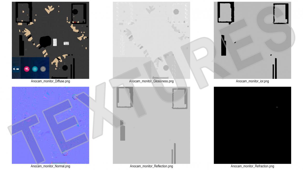 3D Amocam Video Intercom System Display