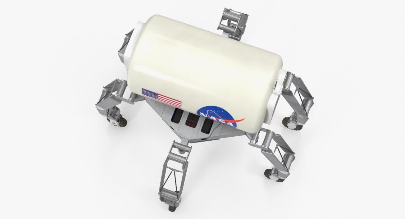 3D model NASA ATHLETE Lunar Rover Cargo Transport