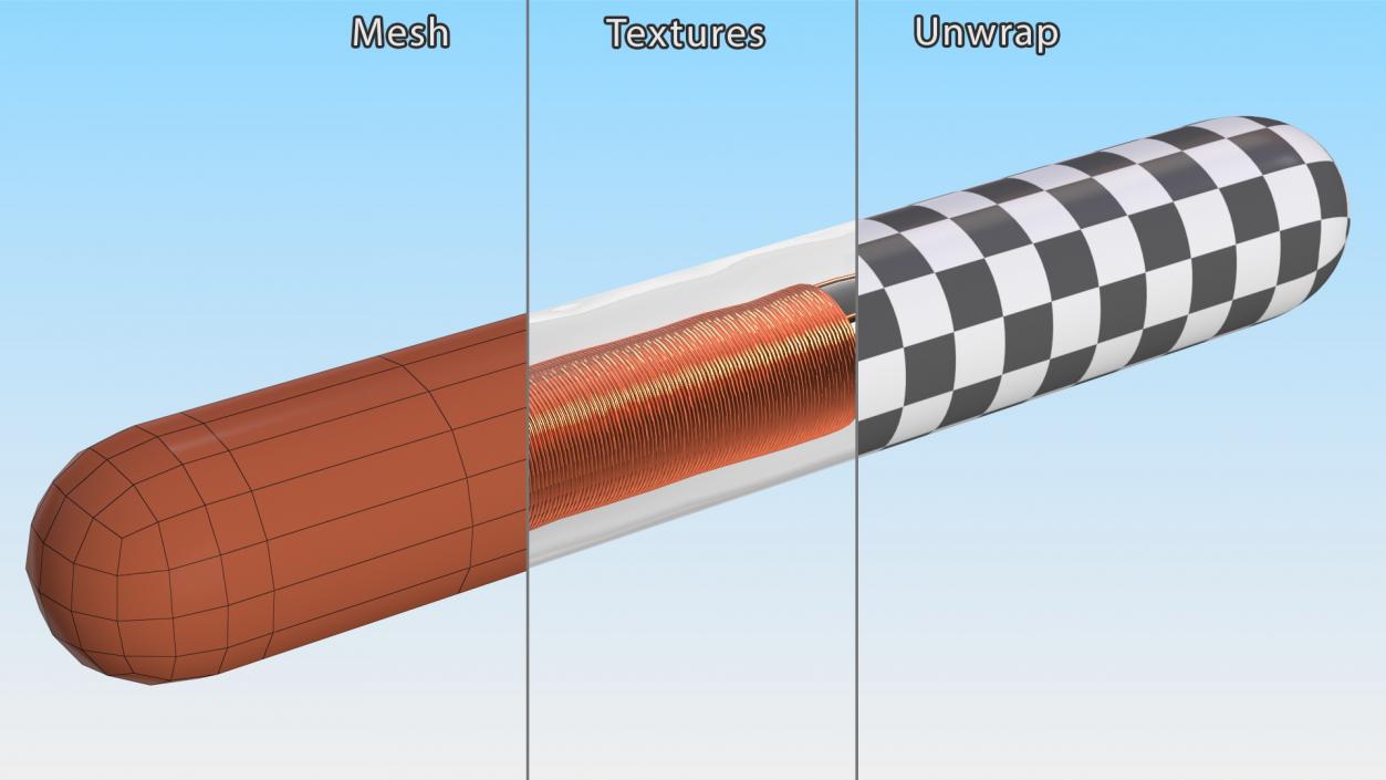 3D model Microchip Animal RFID Tag