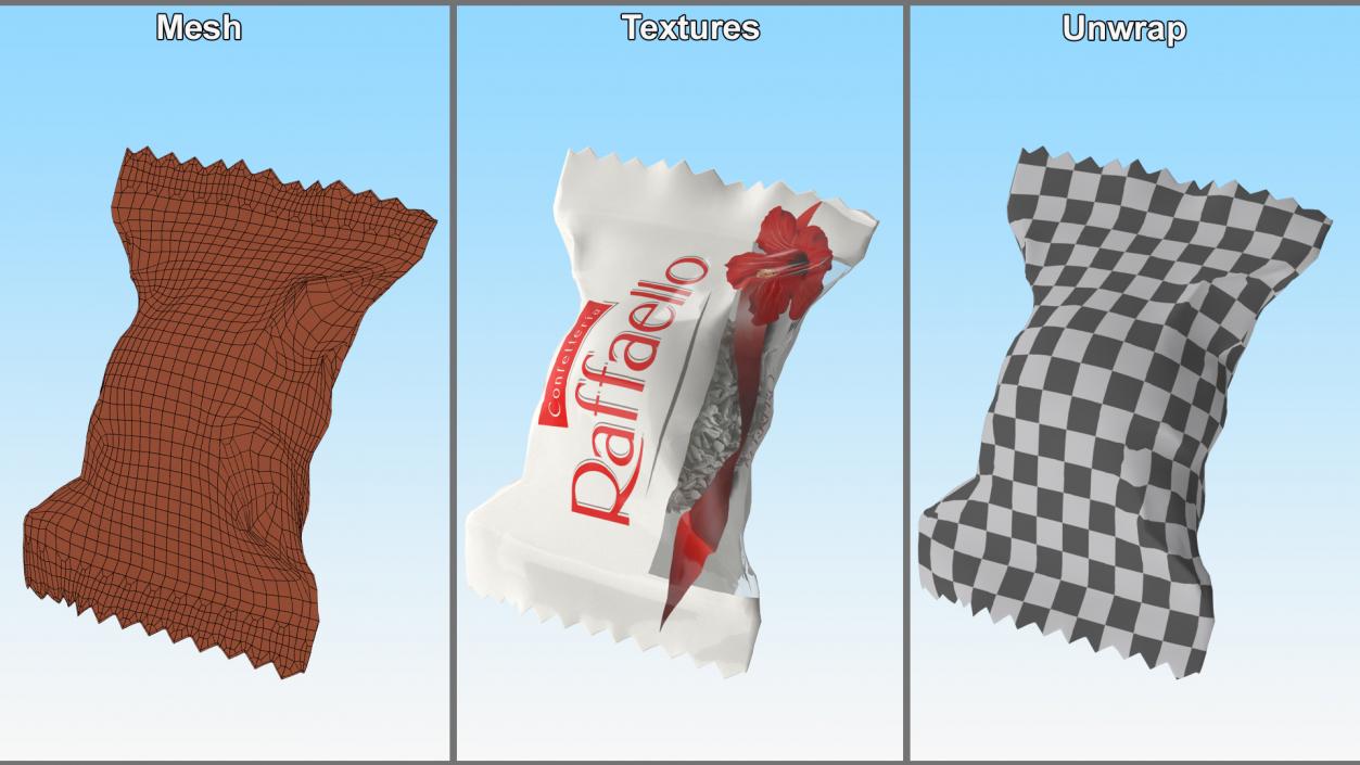 3D Ferrero Raffaello Candies Collection